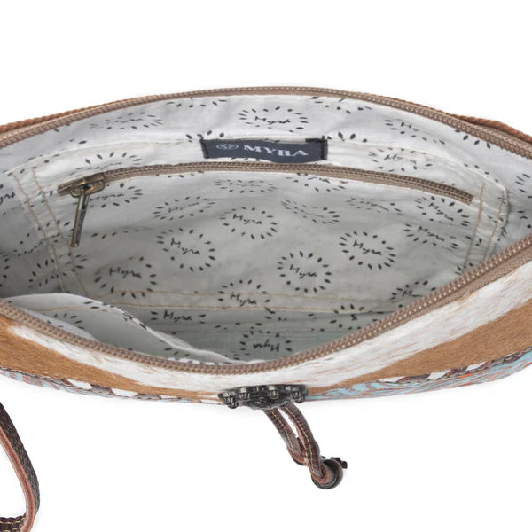 Myra Blue Isle Cowhide Crossbody