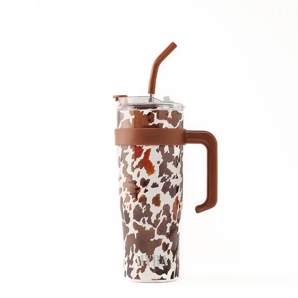 Wide Wyoming Tumbler-Brown & White